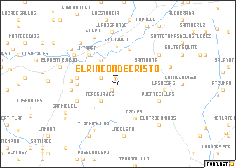 map of El Rincón de Cristo