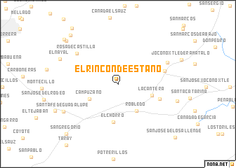 map of El Rincón de Estaño