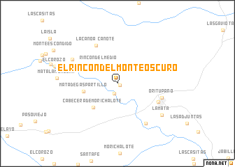 map of El Rincón del Monte Oscuro
