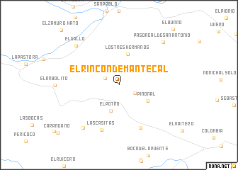 map of El Rincón de Mantecal