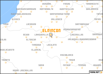 map of El Rincón