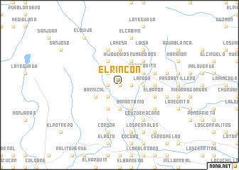 map of El Rincón