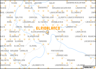 map of El Río Blanco