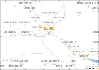 map of El Río