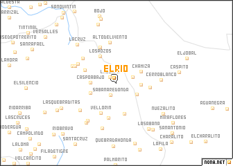 map of El Río