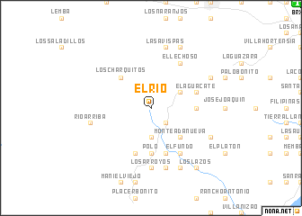 map of El Rio