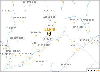 map of El Río