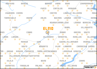 map of El Río