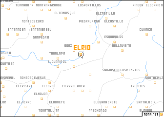 map of El Río