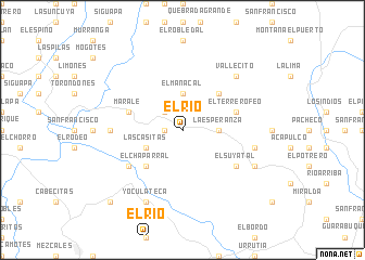 map of El Río