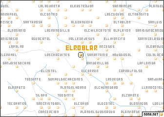 map of El Roblar