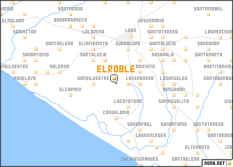 map of El Roble