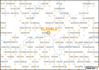 map of El Roble