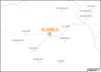 map of El Roble