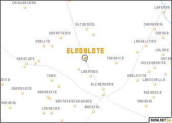 map of El Roblote