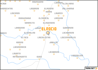 map of El Rocío