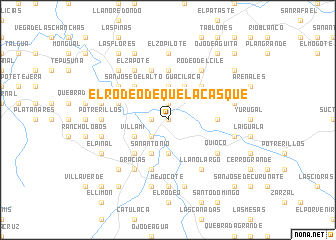 map of El Rodeo de Quelacasque