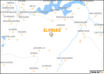 map of El Rodeo