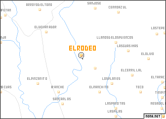 map of El Rodeo