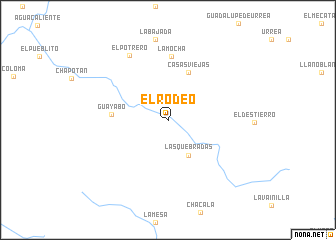 map of El Rodeo