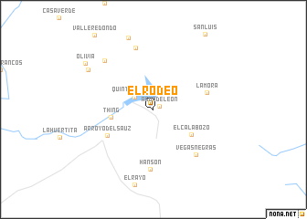 map of El Rodeo