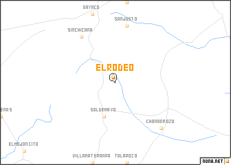 map of El Rodeo