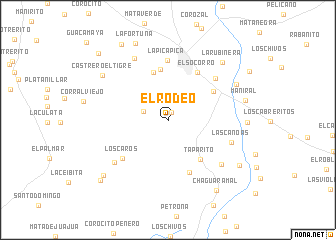 map of El Rodeo