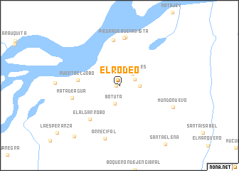 map of El Rodeo