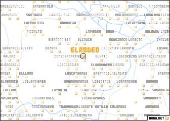 map of El Rodeo