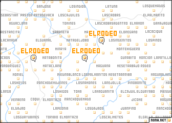 map of El Rodeo