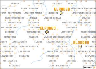 map of El Rodeo