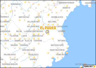 map of El Rodeo