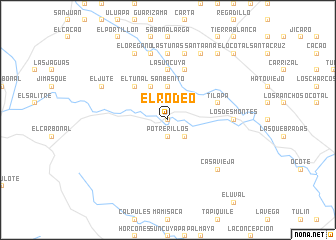 map of El Rodeo
