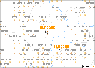 map of El Rodeo