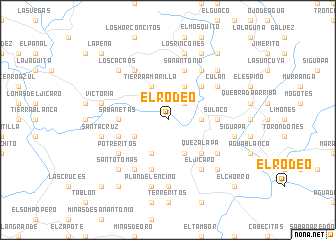 map of El Rodeo