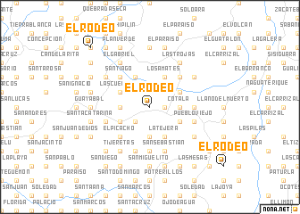 map of El Rodeo
