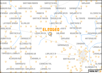 map of El Rodeo