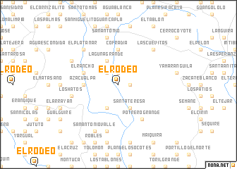 map of El Rodeo