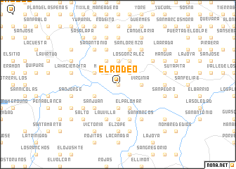 map of El Rodeo