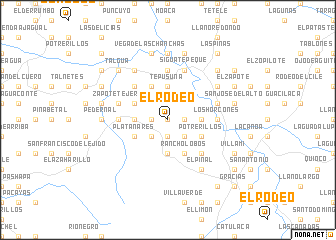 map of El Rodeo