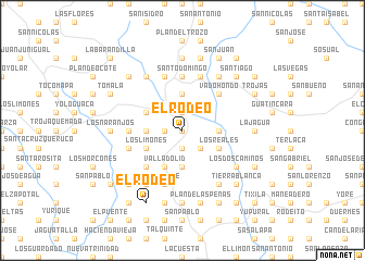 map of El Rodeo