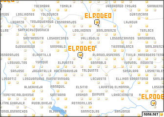 map of El Rodeo