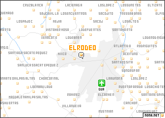 map of El Rodeo