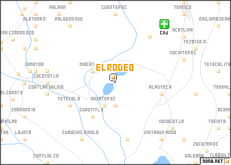 map of El Rodeo