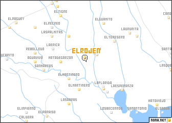 map of El Rojen