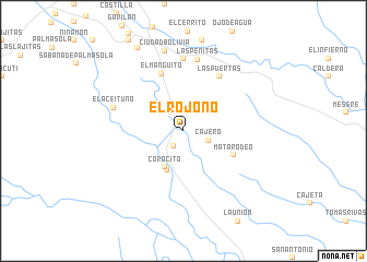 map of El Rojono