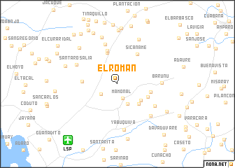 map of El Román