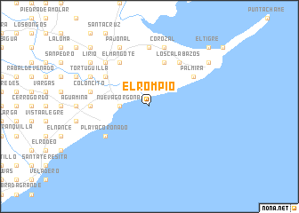 map of El Rompío