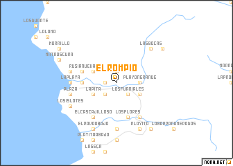 map of El Rompío