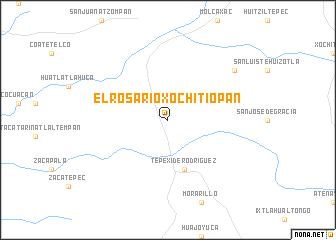 map of El Rosario Xochitiopan